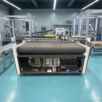 Máquina de Corte Oscilante CNC Semiautomática para Múltiples Capas de Tela, Cortadora de Prendas, Textiles, Papel/Película al Vacío