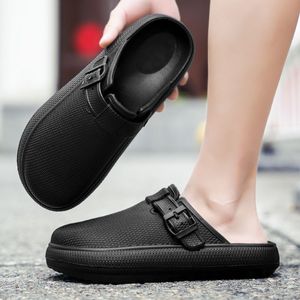 Sandales légères <span class=keywords><strong>en</strong></span> mousse EVA pour la plage, respirantes, antidérapantes, plates, avec trous et boucles, pour hommes et femmes, toutes saisons - Product Image 4