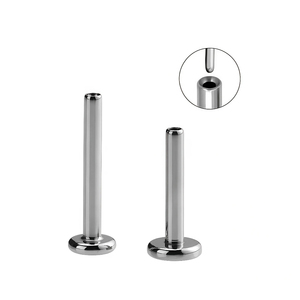 Nueva Moda Joyería de Titanio <span class=keywords><strong>para</strong></span> Piercing Labret sin Rosca con Perno de Empuje, Anillo de <span class=keywords><strong>Labio</strong></span> Perforado 14G 16G 18G 20G ASTM - Product Image 1