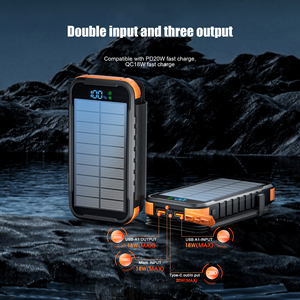 Best-seller 20000mAh Power Bank Prix de gros d'usine <span class=keywords><strong>Chargeur</strong></span> <span class=keywords><strong>solaire</strong></span> portable étanche <span class=keywords><strong>pour</strong></span> téléphone portable - Product Image 3