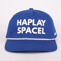 Gorra de béisbol con bordado de ala curva pequeña con logotipo de impresión no estructurado de alta calidad personalizada de fábrica de 5 paneles, gorra de papá con cuerda