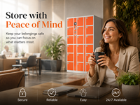 Casier de bureau intelligent à 18 compartiments avec code PIN, armoire de rangement électronique pour espace de coworking, bibliothèque et entreprise de location - 2026