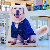 Mascotte de chien gonflable géante personnalisée avec logo, chien réaliste, accessoire pour magasin d'animaux/promotion en centre commercial/événement sur le thème des animaux