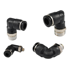 All Pneumatic Hose <b>Connector</b> 90 Degree L Shape Pl4 M5 <b>Quick</b> Connect Fitting For Air Pipe - Product Image 2