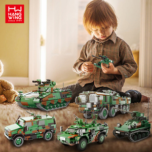 670PCS Assemblée Enfants En Plastique Building Block Dingo Blindé Réservoir De Voiture Panzers pielzeug simulation Briques <span class=keywords><strong>Jouet</strong></span> Ensemble - Product Image 3