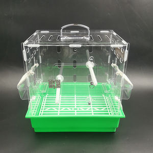 Fabrika doğrudan satış beyaz mavi yeşil şeffaf lüks panoramik plastik akrilik kuş kafesi ekran için - Product Image 2