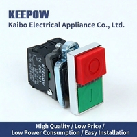 Interruptor de botón pulsador de doble cabezal Kaibo Electric XB4-BW8365 con luz, duradero y resistente