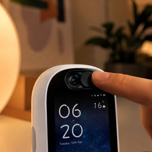 Caméra de sécurité intérieure intelligente Tuya 2K avec écran LCD pour appels vidéo, suivi automatique, audio bidirectionnel, WiFi sans fil, caméra IP PTZ - Product Image 4