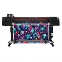 Mesin Cetak Digital Inkjet Presisi Tinggi 1800m Double Head untuk Bahan PP & Kain Lampu $ Stiker Mobil