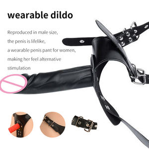 Hot Selling Wearable Masturberen Slipje Dildo Realistische Riem Op Dildo Voor Vrouwen Lesbische Seksspeeltjes - Product Image 4