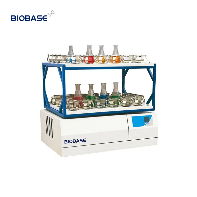 Biobase Liquide secouant et mélangeant Système de contrôle de vitesse numérique Plateau de table mécanique Agitateur de grande capacité