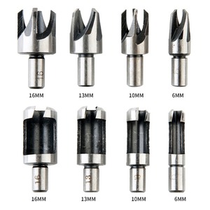 Brocas de acero al carbono de perforación rápida con vástago redondo y acabado brillante para juego de brocas para trabajar la madera - Product Image 5