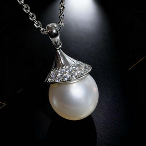 31438DIY Pearl Accessories S925 Silver <b>Pendant</b> 10-14mm Beads Empty Support Concealer Necklace <b>Pendant</b> <b>Crystal</b> <b>Pendants</b> Charms - Product Image 1