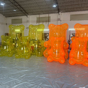 Customized Giant <strong>Gummy</strong> Lovely Decoration Doll Clear PVC Teddy <strong>Inflatable</strong> Transparent <strong>Bear</strong> - Product Image 3