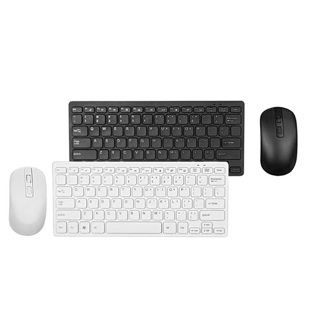 Popular Mini Wireless Keyboard Multimedia Lightweight Portable Laptop Office Keyboard and Mouse Set
