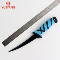 YUEYANG acier inoxydable cuisine couteau à trancher en plein air survie plongée chasse Camping pêche appât couteau gaine en plastique os poignée