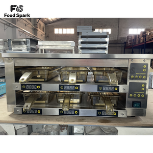 Calentador de Hamburguesas de 2 Niveles y 2 Bandejas, Totalmente Automatizado, Nuevo Diseño, Precio de Fábrica, con Pantalla LCD - Product Image 3