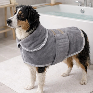 Albornoz Doble Capa para Perro, Talla XS, Secado Rápido, Súper Absorbente, Toalla para Cachorros y Perros Pequeños, Hecho en Turquía - Product Image 1