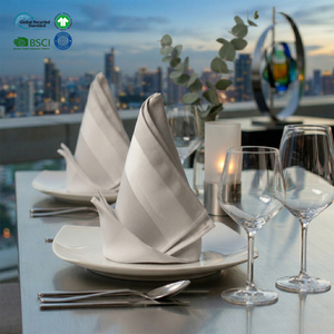 Serviettes Jacquard de Luxe en Coton 100% (20x20 pouces) – Matière Épaisse pour Expositions d'Entreprises et Repas Commerciaux – Vente en Gros - Product Image 1