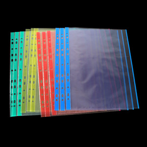 Bán buôn A4 A5 nhựa báo cáo thư mục tập tin với rõ ràng thanh phẳng menu bên trong trang lưu trữ thư mục nộp hồ sơ sản phẩm - Product Image 3