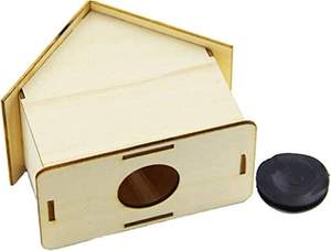 手作り子供用木製ハウスパズル未完成ブランクDIYペイントキッズ楽しいアートクラフト防水貯金箱 - Product Image 4