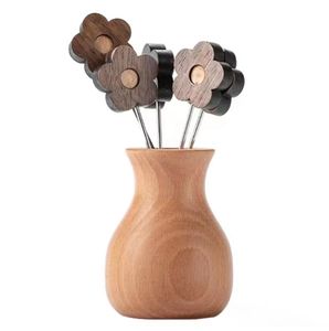 <span class=keywords><strong>Brochette</strong></span> de fruits bonbons de haute qualité outil de piqûre promotionnel de bâton de noyer noir personnalisé avec bouteille en bois de hêtre - Product Image 6