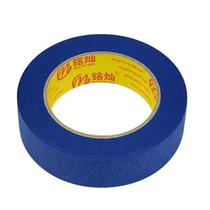 Manufacturer Plastic Custom Printing Automotive Silicone Masking Paper Car Anti UV 14 Days Adhesive Blue Masking Tape