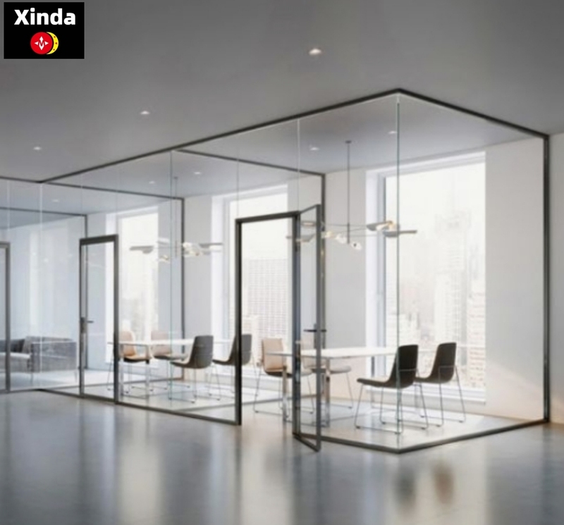 Office Glass Partition Wall Custom Size