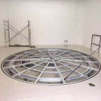 Plate-forme élévatrice de scène rotative hydraulique prix usine/scène tournante ronde circulaire électrique