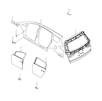BYD SONG MAX Accessoires du système de revêtements de carrosserie porte de voiture avant OE NO. MEH-6201010