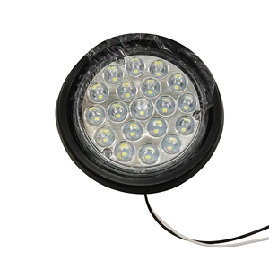 Piezas de Sistema de Iluminación para Camiones de Alta Calidad, Luz Trasera Universal LED Redonda de 4 Pulgadas, Roja, Amarilla y Blanca, para Remolques de Camiones - Product Image 5