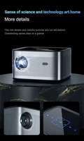 Projecteur de cinéma maison intelligent LED portable Android 4K Mini avec 7000 lumens, compatible 3D