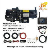 Chauffe-eau diesel OkyRie 15KW 12V 24V à faible bruit pour bateau, camping-car, avec télécommande et écran LCD, vente directe usine