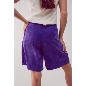 Shorts Longline in corduroy viola - Product Image 4