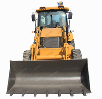 Schwerer Kleiner Garten-Traktor mit Frontlader und Heckbagger 15-26 Bagger-Radlader