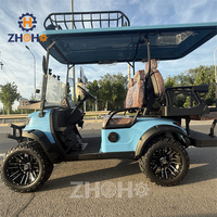 Voiture de golf électrique chinoise personnalisée à 4 places, avec batterie au lithium-fer, certifiée CE et autonomie de 90 km