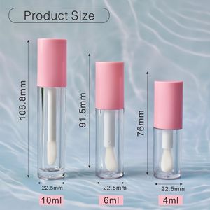 KJ Lớn Wand Applicator Vòng 4Ml 6Ml 10Ml Lip Gaze Chai Biểu Tượng Tùy Chỉnh Mỹ Phẩm Bàn Chải Lớn Lip Gloss Ống Lip Tint Container - Product Image 4