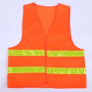 Chaleco de seguridad reflectante amarillo fluorescente con franjas reflectantes para ropa de trabajo de tráfico y limpieza - Product Image 2