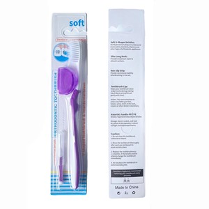 Kit de Cuidado <span class=keywords><strong>Dental</strong></span> Portátil para Viajes, Cepillo Interdental <span class=keywords><strong>Mini</strong></span> con Cerdas Suaves y de Carbón en Forma de V - Product Image 2