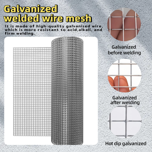 Yuking Metal Animal Protection Hot-dip Galvanized Welding <b>Mesh</b> 0.5mm-14mm <b>Wire</b> Gauge - Product Image 1
