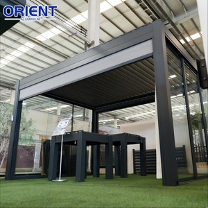 <span class=keywords><strong>Pergola</strong></span> weifang en aluminium d'orient d'aluminium d'alliage d'aluminium enduite par poudre extérieure facilement assemblée Offre Spéciale motorisée 4.5m * 3.5m - Product Image 6