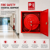Armoire pour enrouleur de tuyau d'incendie KHi ; Dimensions des équipements incendie personnalisables. Boîte pour extincteur et enrouleur de tuyau d'incendie. Sécurité.