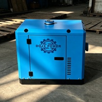 Générateur diesel à onduleur super silencieux 5/6/7KW, type portable, 220V, ATS AVR, télécommande automatique, pour maison/yacht, alimentation de secours