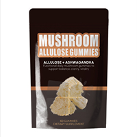 SUNI OEM ODM Marque Privée 10 en 1 Complexe d'Extraits de Champignons Crinière de Lion et Reishi en Gummies, Complément pour Hommes et Femmes, pour la Concentration