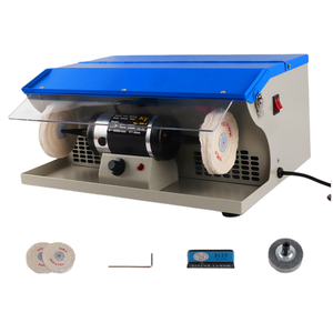 Polisseuse de banc à moteur en acier inoxydable 4300 tr/min 1-2 CV à fréquence variable, forte aspiration, pour tour, outils de bijouterie, bracelets de montre - Product Image 3