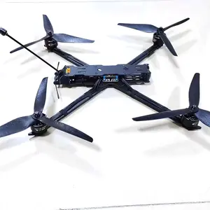 Charge utile de drone de course FPV 10 pouces 4kg, utilisant un moteur 3115 900Kv, distance VTX 8km, distance de vol maximale 20km
