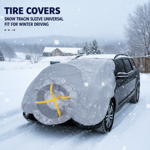 Housses de pneus, manchon de traction pour la neige, ajustement universel pour la conduite hivernale - Product Image 3