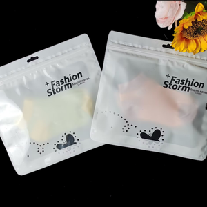 Tùy chỉnh Trắng OPP <span class=keywords><strong>CPP</strong></span> nhựa Zip khóa bao bì túi treo tiêu đề cho quần áo & Xà cạp quần cho tổ chức & hiển thị - Product Image 2