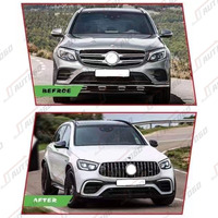 Kit de style AMG le plus récent pour Mercedes Benz GLC 2016-2019 X253 W253 C253 GLC200 GLC220 GLC260 GLC300 à GLC63 Pare-chocs Diffuseur arrière