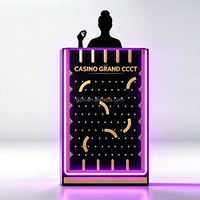 Jeu de Plinko personnalisé avec tombola de prix, stand de jeu de carnaval LED néon autoportant pour exposition, salon professionnel et promotion